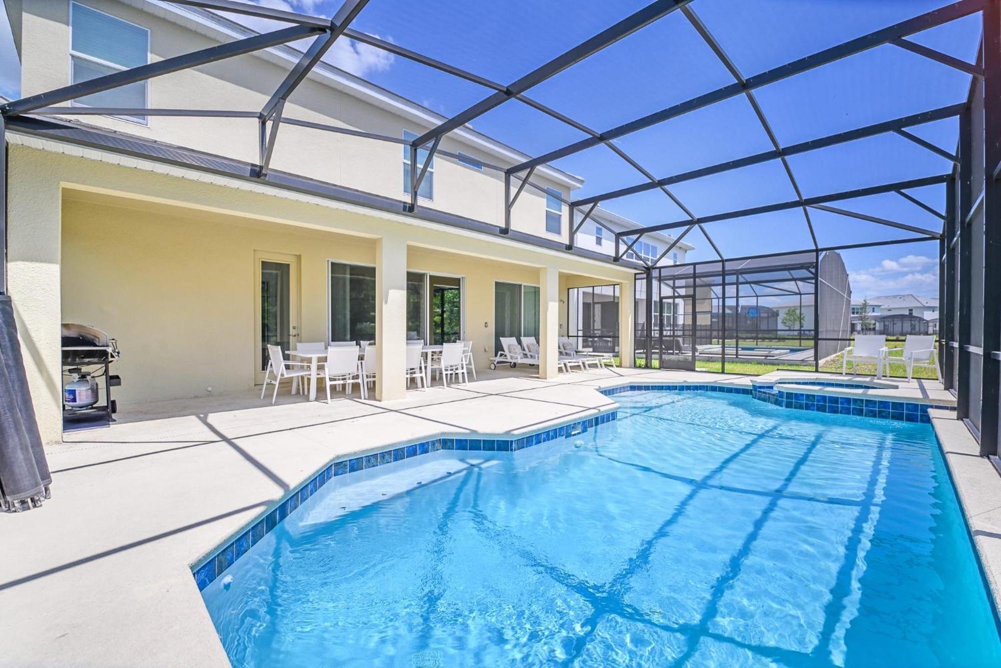 Stunning 9Br Home - Family Resort With Private Pool, Hot Tub, Games Room And Bbq! Kissimmee Buitenkant foto