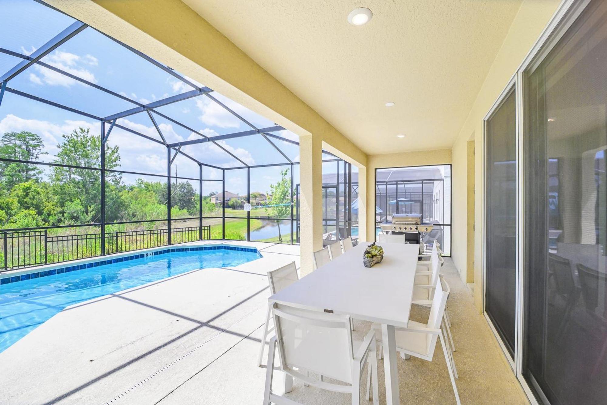 Stunning 9Br Home - Family Resort With Private Pool, Hot Tub, Games Room And Bbq! Kissimmee Buitenkant foto